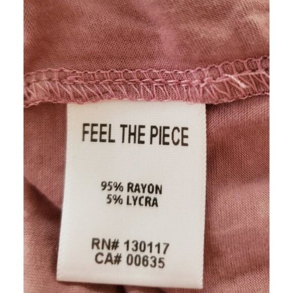 Feel the Piece Terre Jacobs Long Sleeve Pink Top XS/S NWOT - Picture 6 of 7